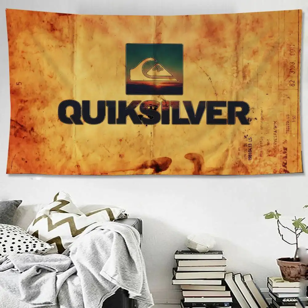 Tapicería de Pared con Logotipo Q-QuiksilverS, Tapicería de Pared Hippie Bohemia, Mandala, Decoración del Hogar Estilo INS