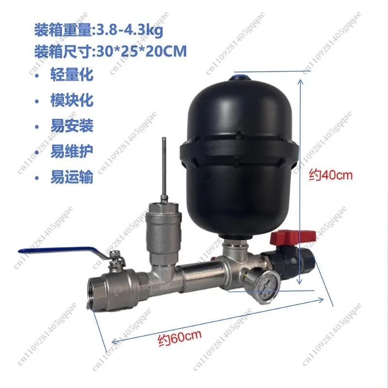 1 Edelstahl-Wasserschlagpumpen-Kit, hydraulische Ram-Pumpe, Wasserschlagpumpe – Detail 5