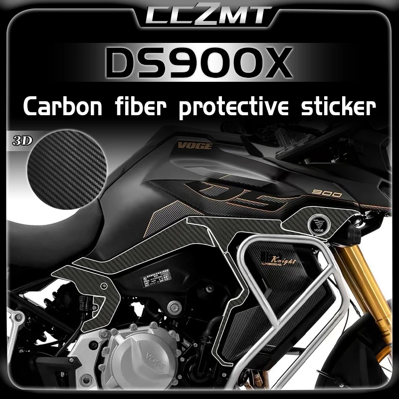 

For Loncin VOGE DS900x DS900X DSX900 900 DSX 2024 Motorcycle 3D carbon fiber fuel tank sticker body protective film accessories