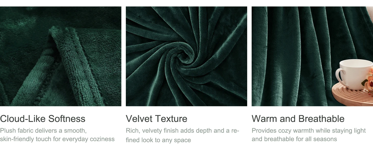 green throw blanket