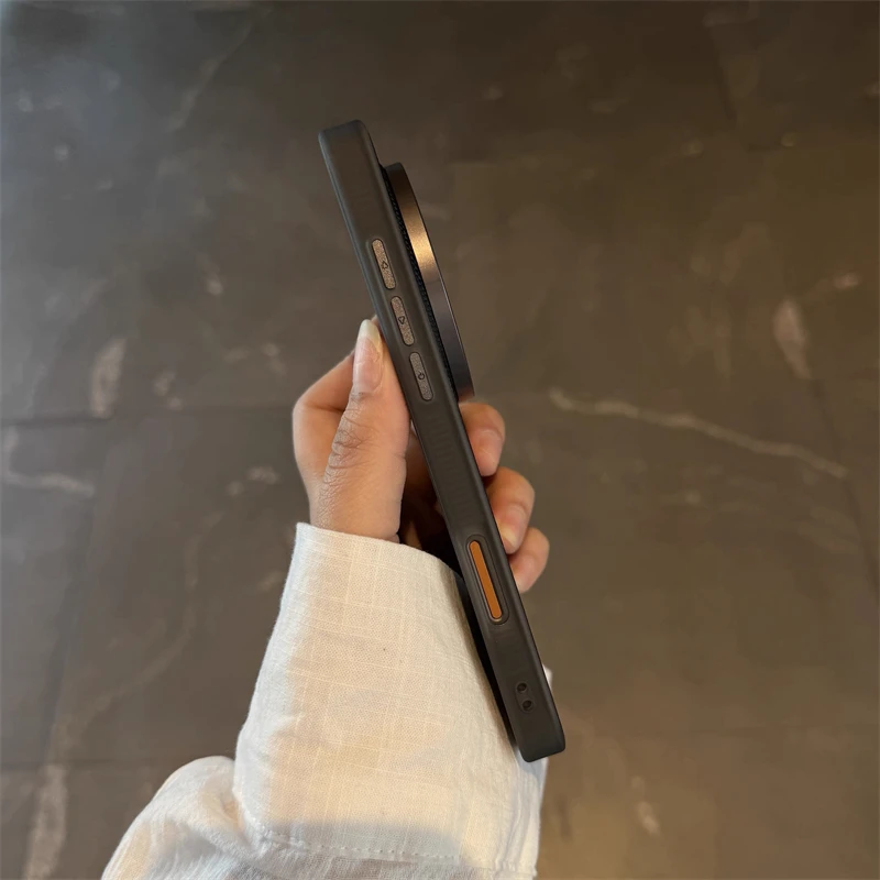 Etui do OPPO Find X9 Ultra, skóra o drobnoziarnistej, tkanej teksturze, matowa tylna obudowa, modna osłona, odporny na wstrząsy bumper. — zdjęcie produktu 3