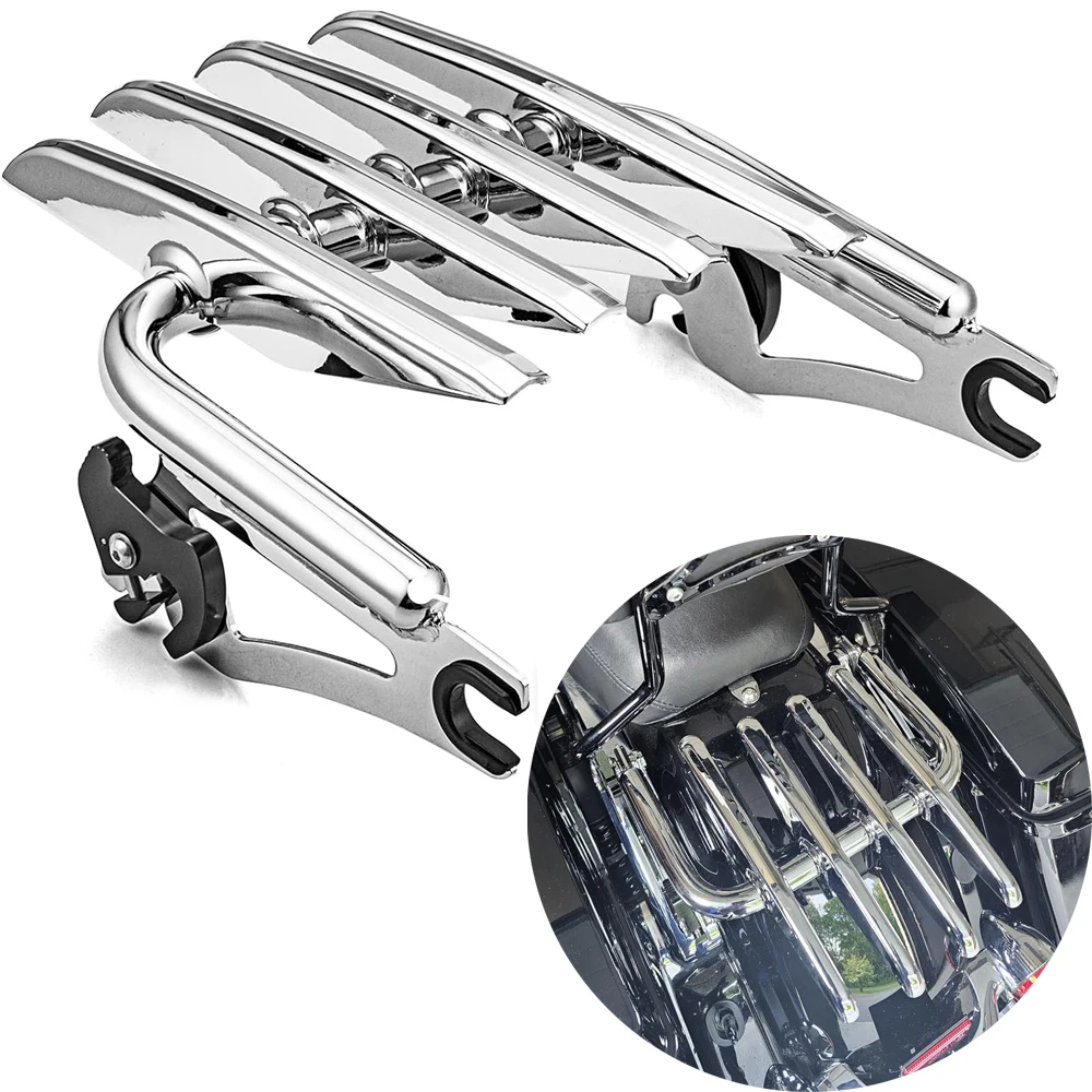 Motorcycle Detachable Stealth Luggage Rack Fit For Harley Touring Road Street Glide 2009-2025