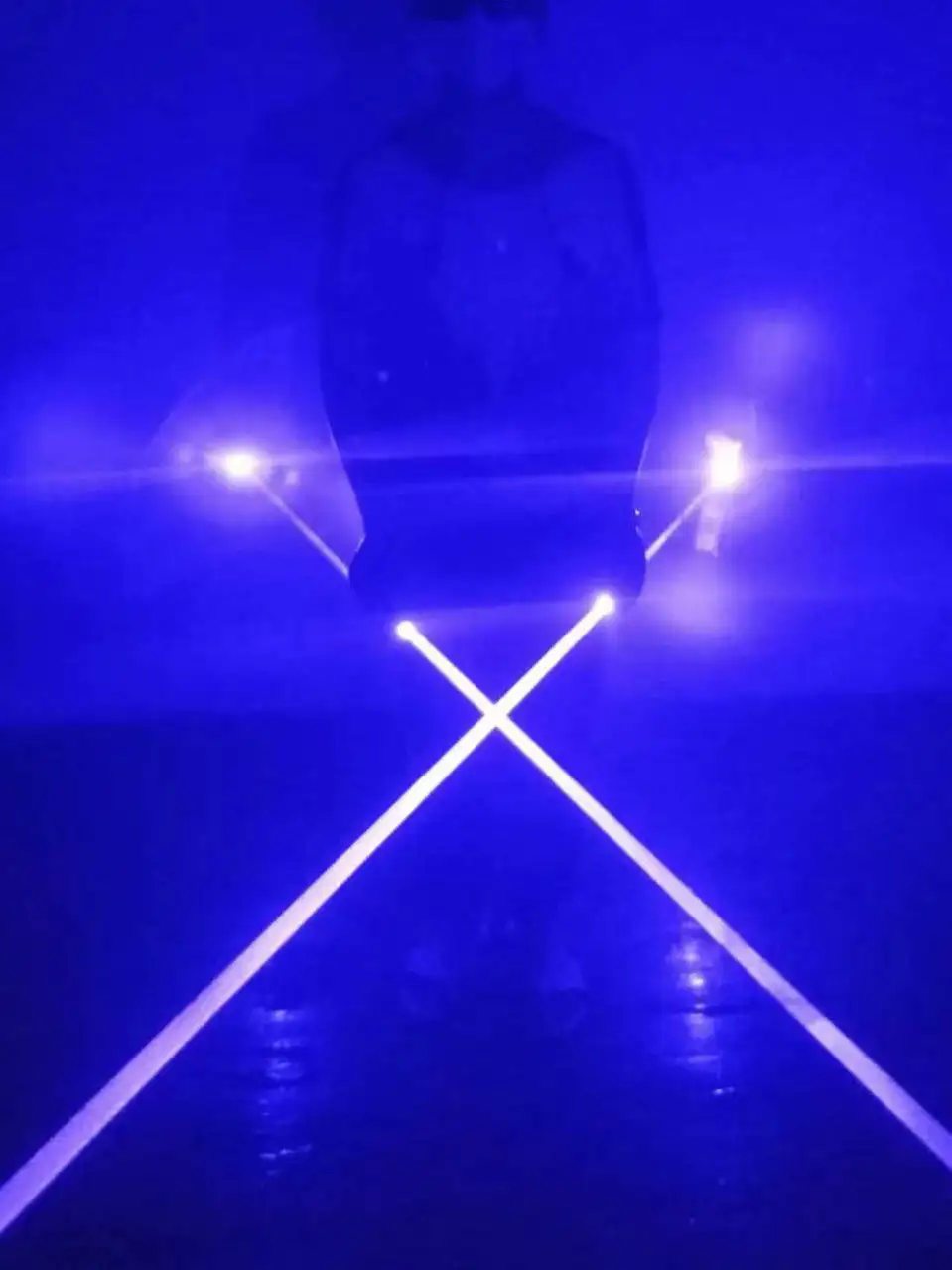 Blu-ray handheld double head Laser Light stage show Laser sword lighting props Party Light DJ bar Glow stick laser light Laser