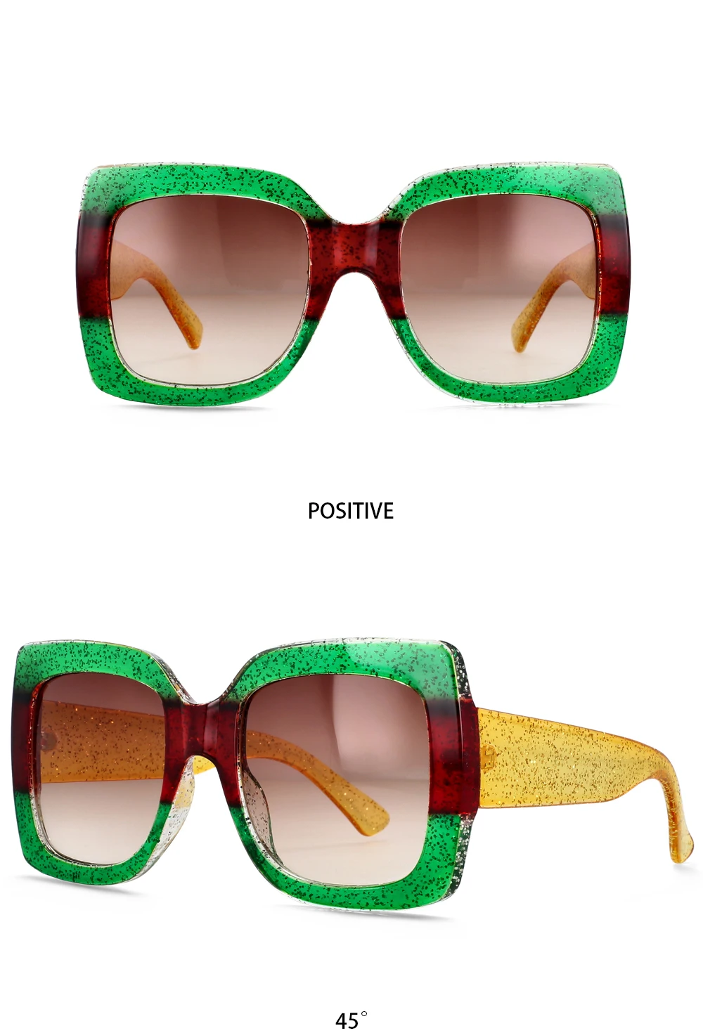 55412 Retro-Quadrat-Sonnenbrille für Damen, Vintage-Stil, großer Rahmen, modische Luxus-Designer-Sonnenbrille, Uv400-Brillen, Trendprodukte – Detail 9