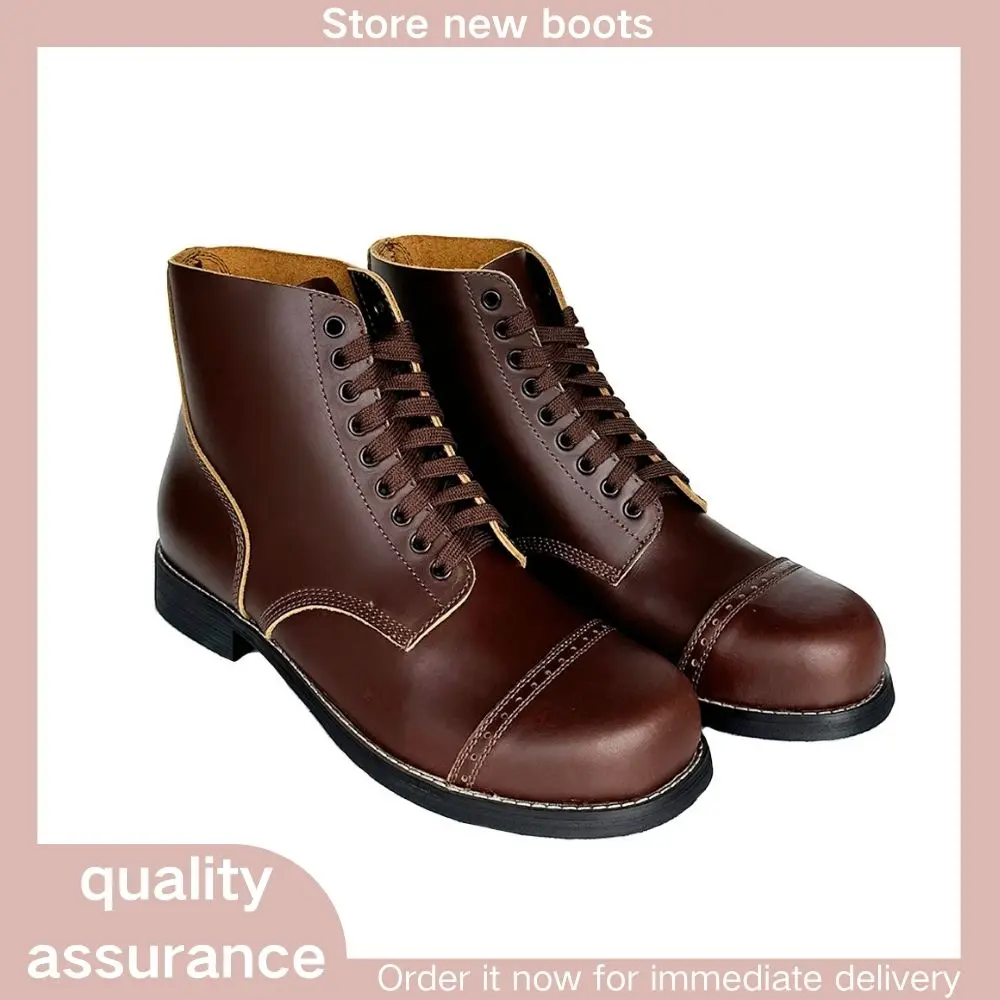 WW2 US Vintage Corcoran Jump Boots Style Leather Ankle Boots