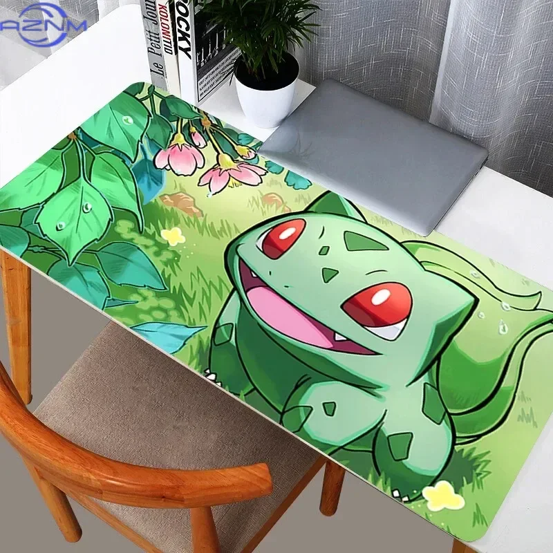 Mouse Pads Bulbasaur Durable Gamer PC Computer XXL  New Desk Mat Keyboard Anime Gaming Accessories Mousepad Carpet