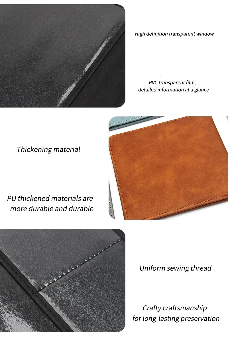 Automobile Driver\'s License Car Registration,Insurance Documents Paperwork Holder PU Leather Vehicle Glove Box Cards Organizer