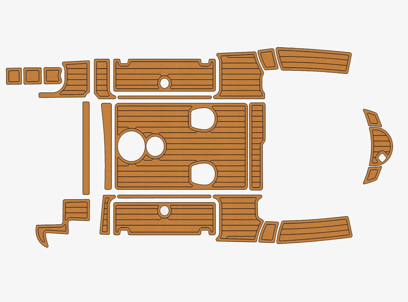 

2009 Sessa key largo 26 1/4" 6mm EVA foam Non-Slip PVC Teak Decking marine Mat seadek aqua carpet Marine Floor