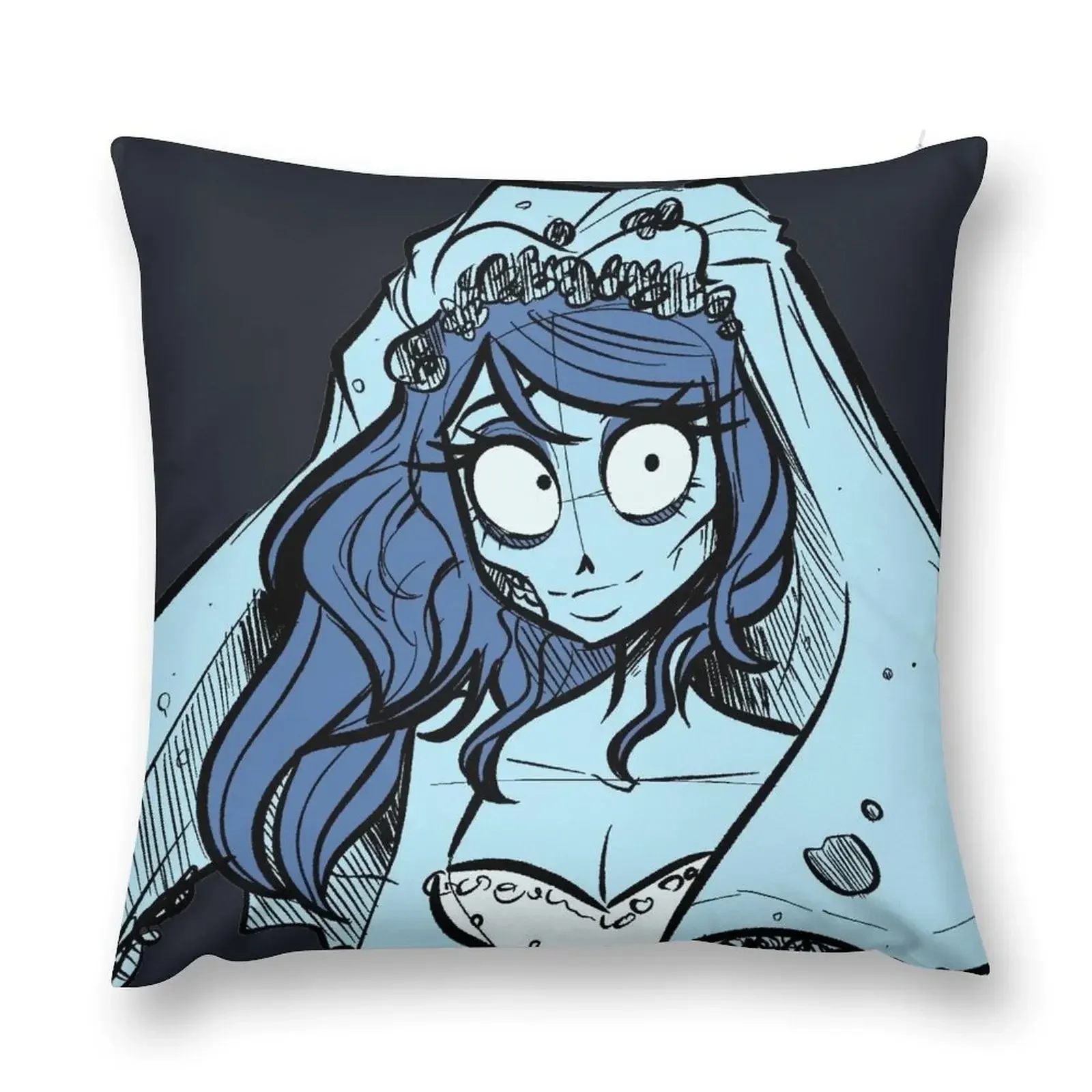 Corpse Bride Chic Throw Pillow Pillowcase Cushion Pillowcases pillowcases for sofa cushions Sofa Covers pillow