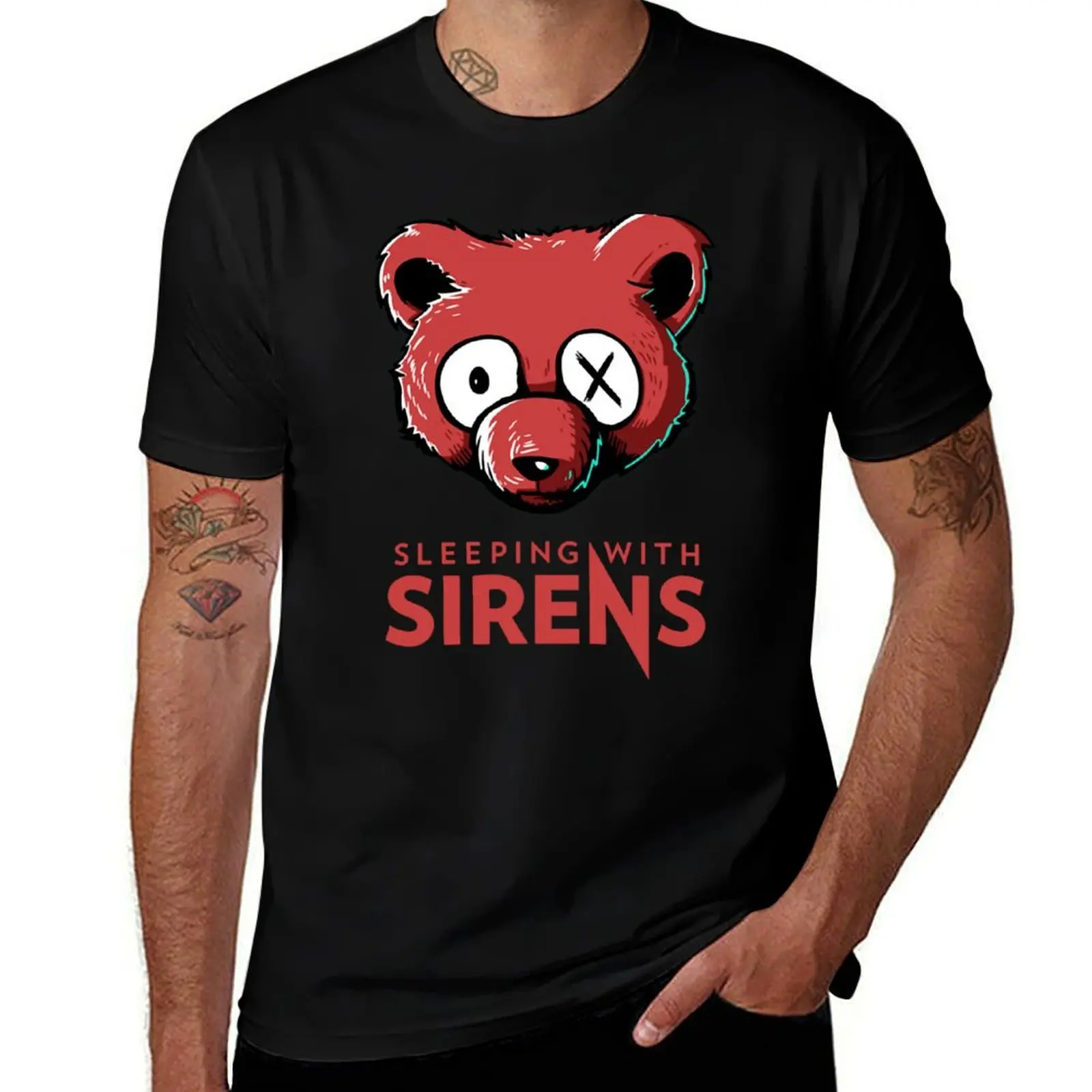 Sleeping With Sirens Logo T-Shirt Breathable Gym Short Sleeve T-Shirt