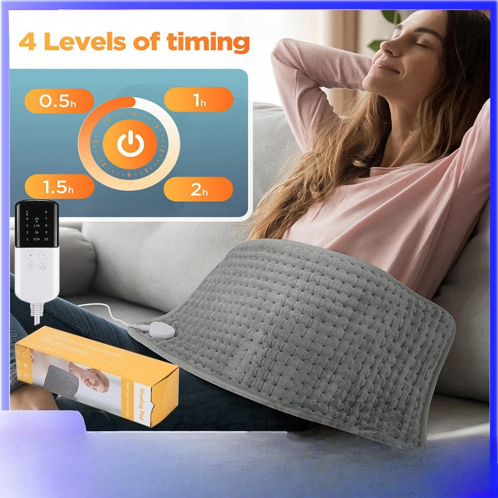 

Грелка для рук, спины и ног с 10 уровнями регулировки температуры и 4 уровнями таймера на 30 минут, 30x60 см, для зимней тепловой терапии