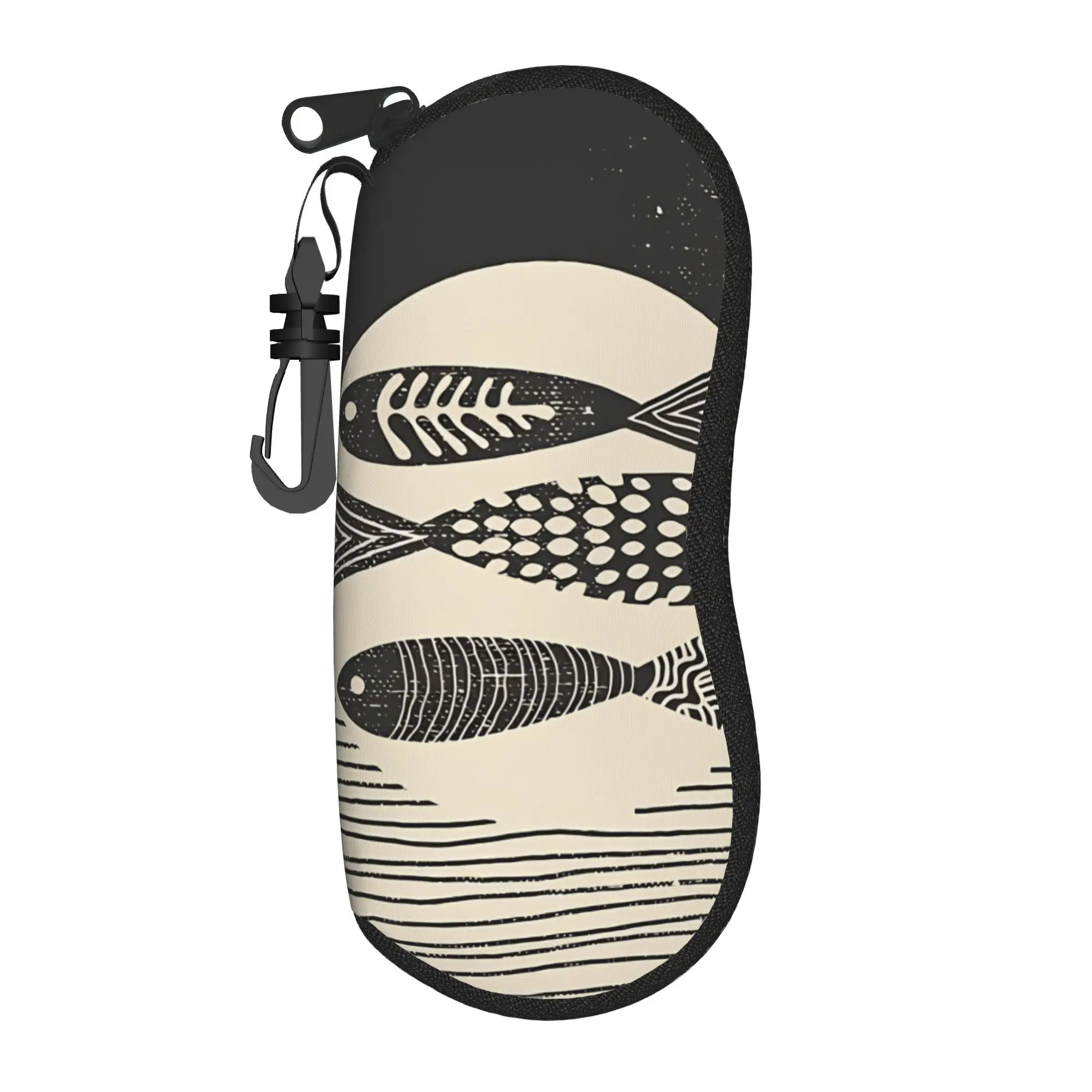 Retro Sardines  Glasses Case  Custom Sunglasses Pouch Men Women Convenient Eyeglass Protector Retro Eyewear Storage