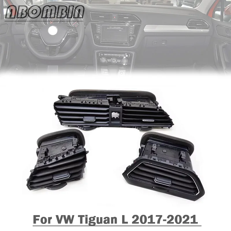 

Автоматическая передняя вентиляционная решетка для кондиционера, центральная вентиляционная решетка для Volkswagen VW Tiguan L 2017 18 19 20 21