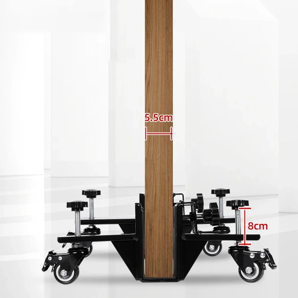 

Door Installation Dolly Cart with Dual Front Swivel Wheels and Adjustable Clamp for Doors up to 55 Millimeters Thick