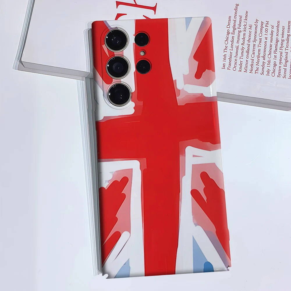 Hand paint Phone Case for Samsung Galaxy S26 S25 S24 S23 Ultra Plus Luxury Double-layer anti-fall Back Cover