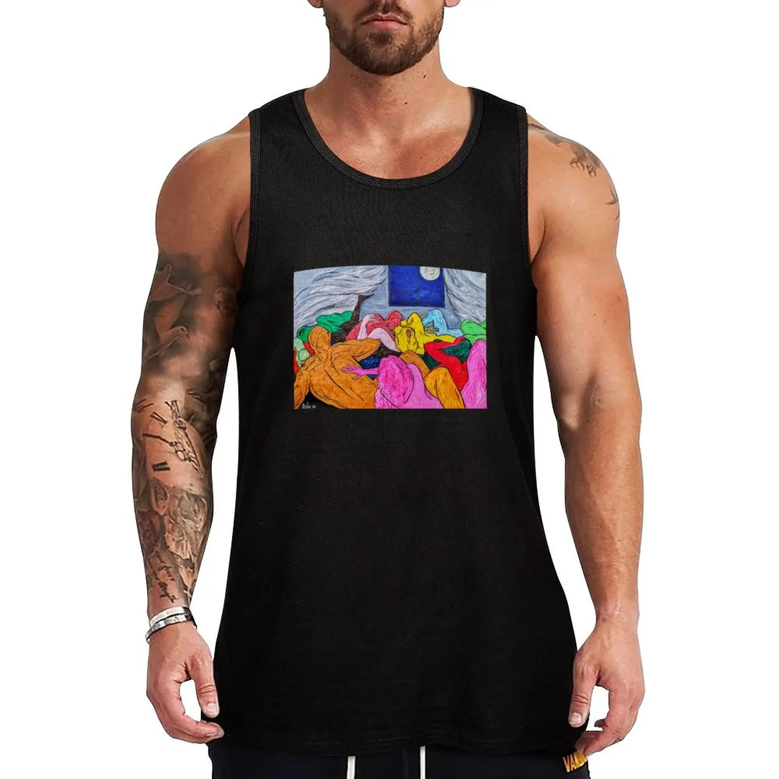 

polyamory Tank Top t-shirts for Men's gym bodybuilding men clothes Short sleeve