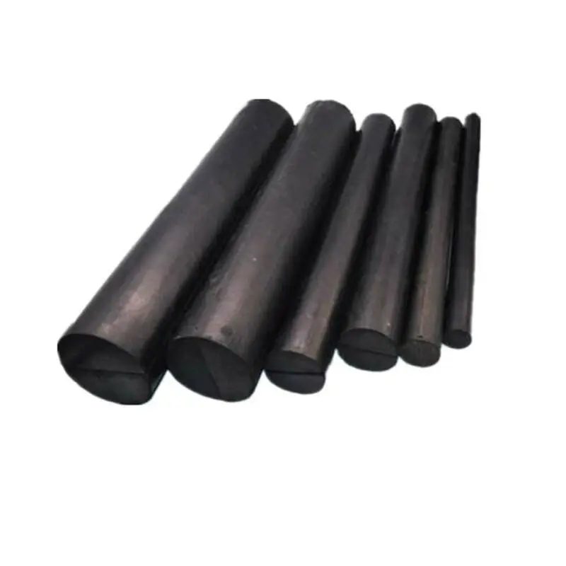 1Pcs Black Solid Natural Rubber Round Rods Bar  Dia 21-150mm Oil Resistant Sealing Length 100-500mm