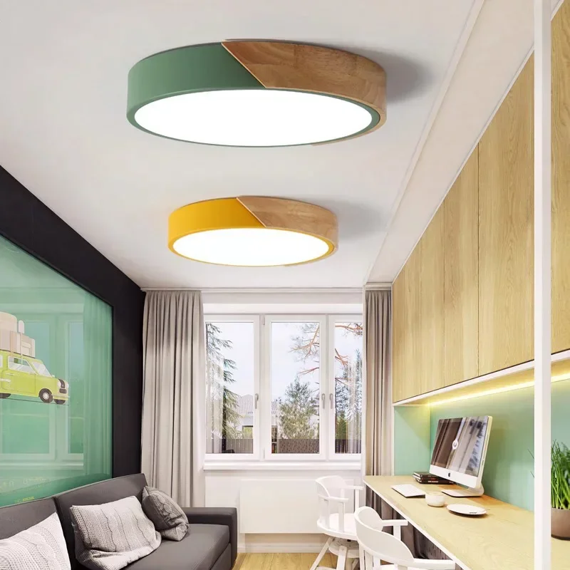 Moderna lampada da soffitto a LED per camera da letto soggiorno sala da pranzo corridoio lampadario Macaron decorazioni per la casa apparecchio di illuminazione per interni lustro