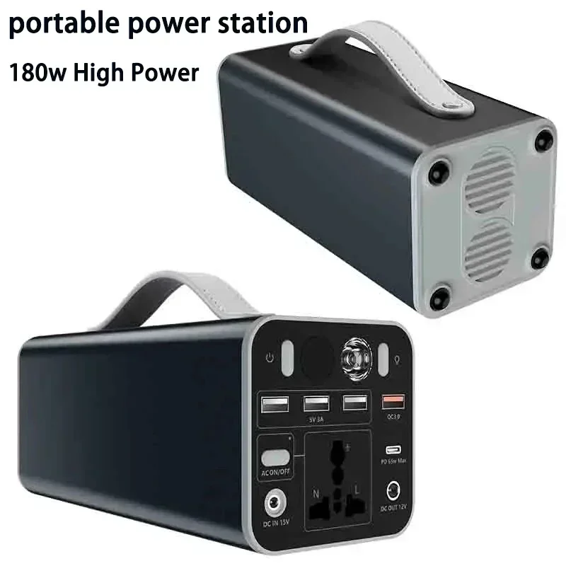 180W 45000mAh Portable Power Bank Station110V/220V Emergency Outdoor Power Supply Powerful External Battery For Camping Laptop