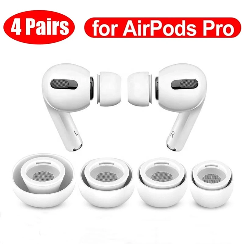 1 à 4 paires de couvre-oreilles antidérapants en Silicone souple pour AirPods Pro 2 1, embouts de remplacement ultra fins, ensemble d'accessoires de protection pour écouteurs