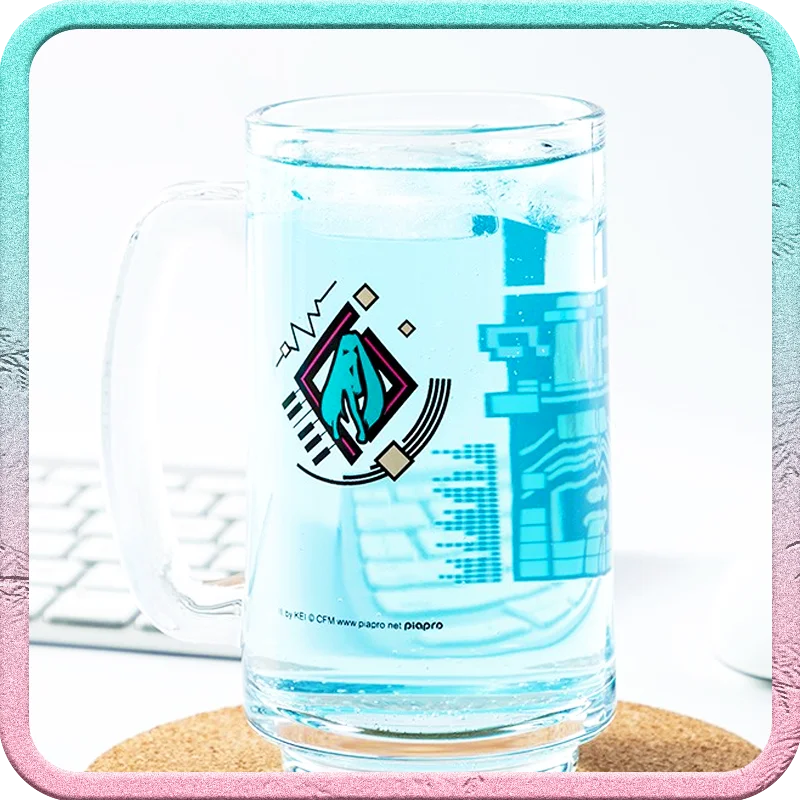 Hatsune Peripheral Cold Color Changing Cup Two Yuan Vocaloid V Home Miku Glass Cup Goddess Man God Birthday Holiday Gift