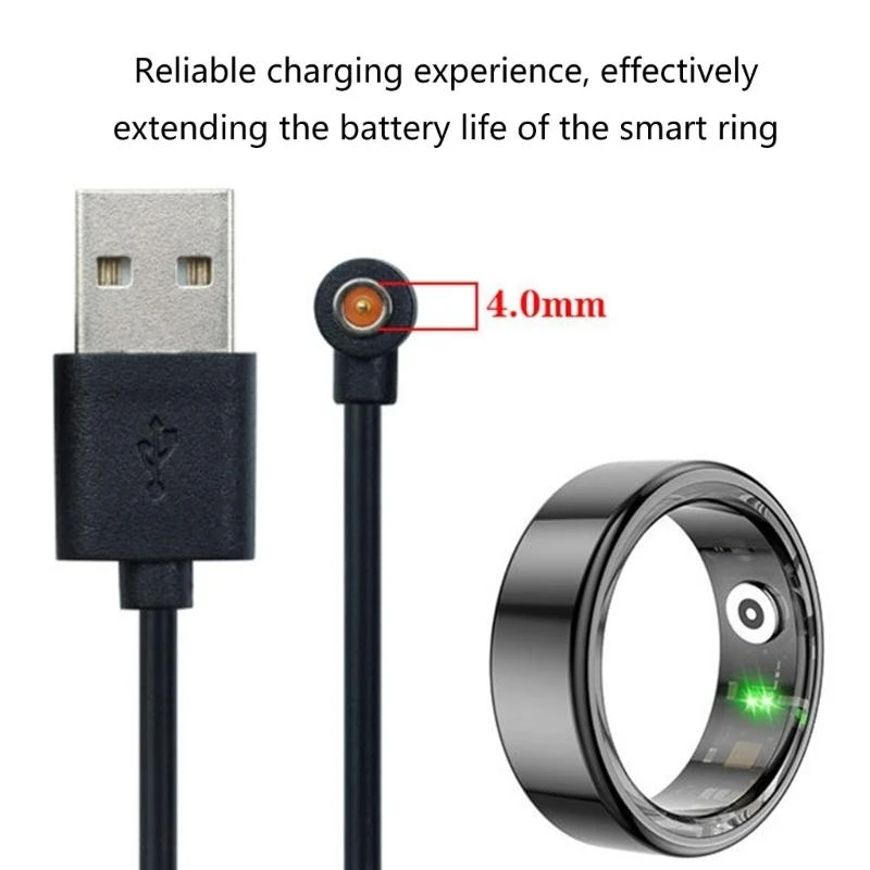 Charging Cable for 4mm Distance USB Charging Cord Wear Resistant Travel Charging Cable Portable 30cm