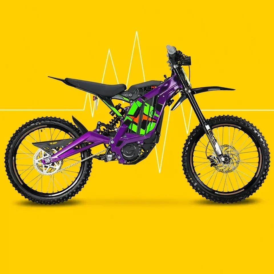 Bicicleta elétrica de suspensão total Sur Ron Light Bee X, Sport E-Bicycle, Dirt Bike off-road, 60V, 6000W, inclui 3 GET 1, Promo Price