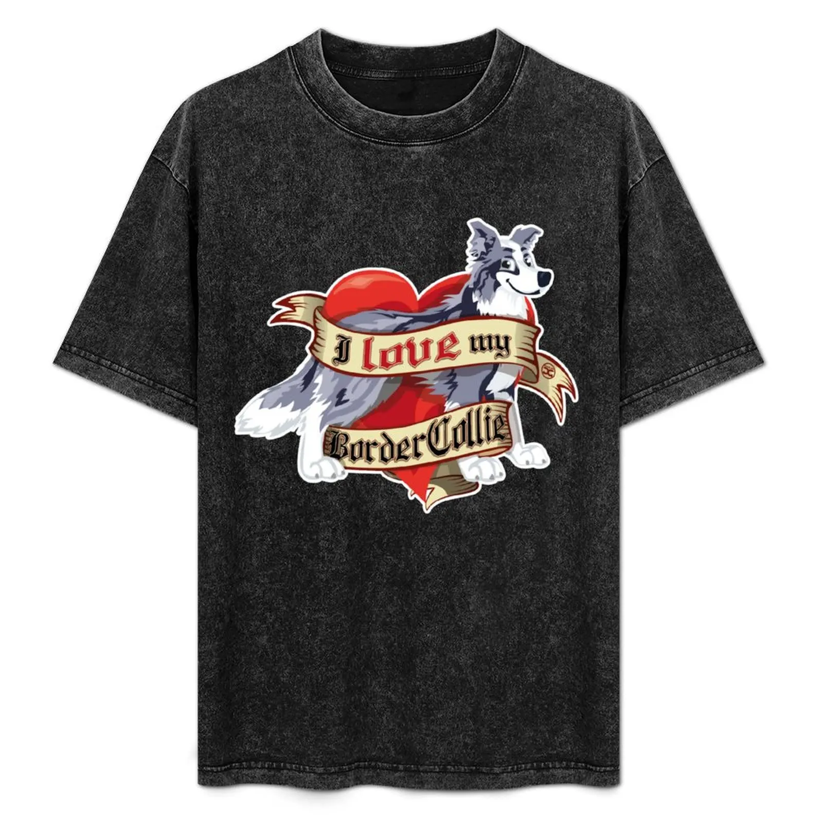 I Love My Border Collie - Blue Merle T-Shirt Quick Dry Travel T-Shirt
