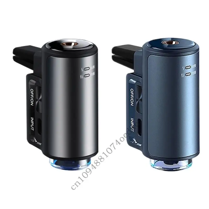 0XXC Premium Aluminum Car Vent Clip Air Atomizer Diffuser Long Lasting Battery
