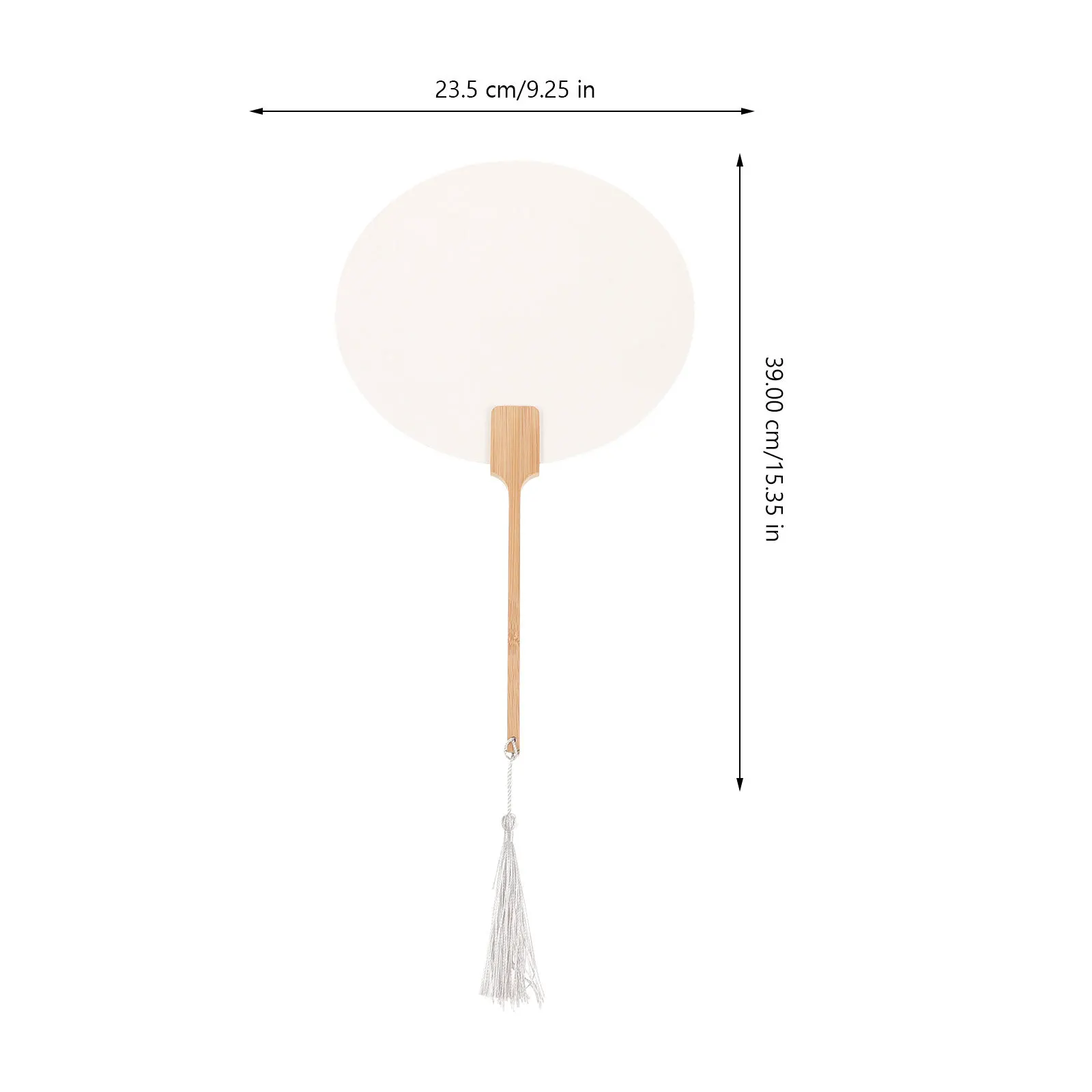 قطعتان من مروحة الرسم الفارغة DIY ملحقات الرسم للأطفال حرفة الكتابة على الجدران الإبداعية مع تصميم النمط الصيني الكلاسيكي