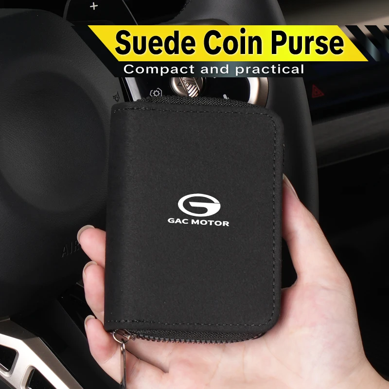 

Car Zipper Short Wallet Sudue Bag Multi Card Slot Coin Purse Auto Accessories For GAC trumpchi GS3 GS4 GS5 GS8 Ga3 Ga4 Ga5 Ga6