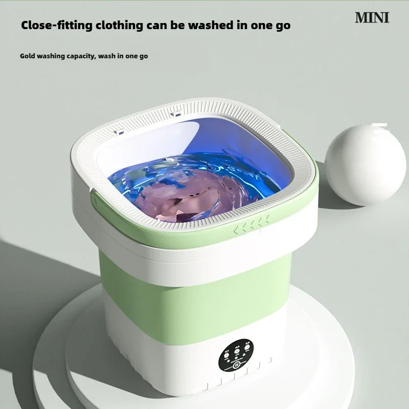 Folding washing machine portable automatic household mini 12 liters small underwear washing machine