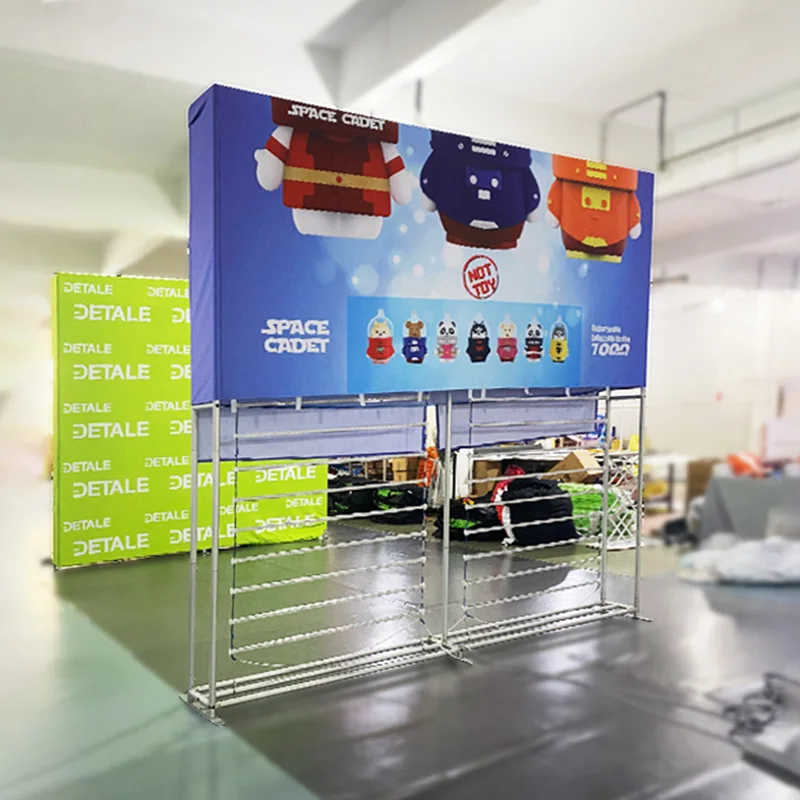 LED Tension Fabric Backdrop Trade Show Floor Standing Portable Frame Backlit SEG Light Box LED Light Box for Exhibition