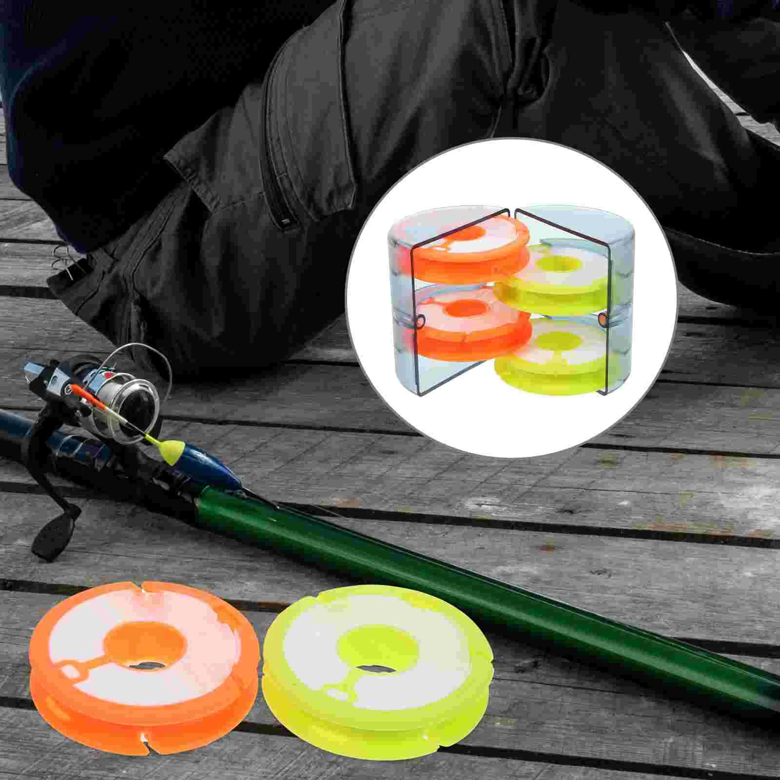 

Silicone Main Junction Box Fishing Line Organizer Rainbow Winder Accessories Useful Winding Board Storage Spools Tool for