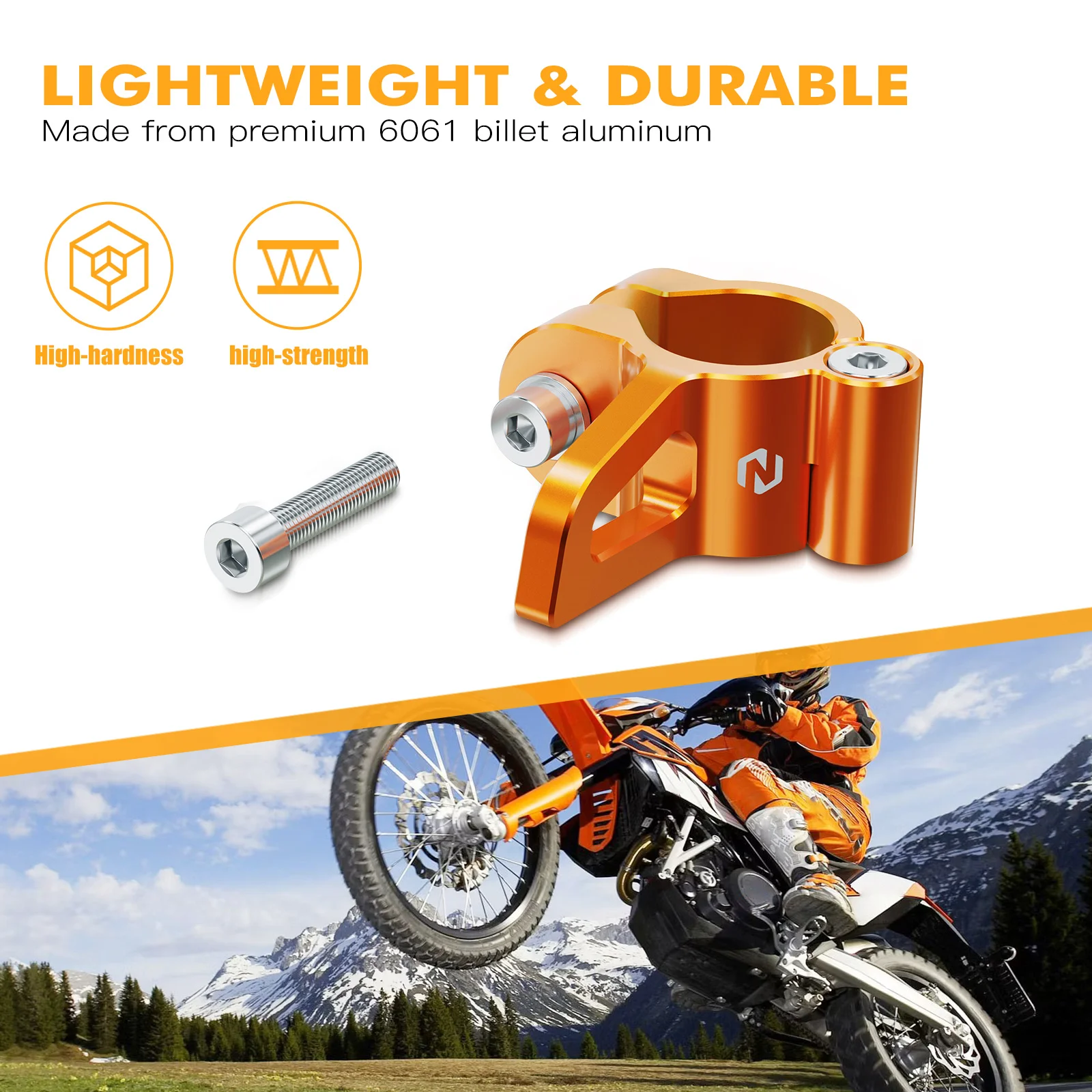 

Motorcycle Parking Side Stand Kickstand Tip Fat Foot For Husqvarna 701 Enduro 2016-2023 KTM 690 Enduro R 2008-2023 2009 2010 011