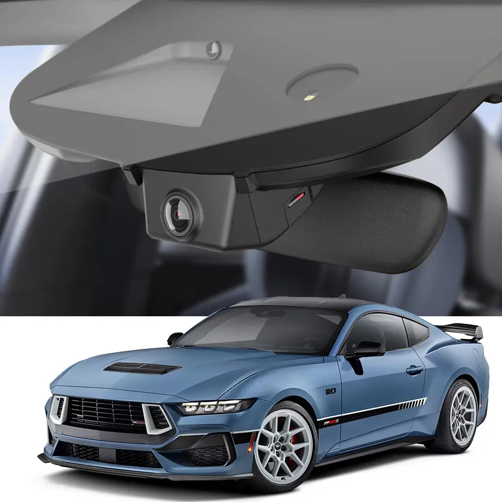 

Видеорегистратор для 2019-2022 Ford Mustang 4K QHD 3840x2160, с картой памяти и Wi-Fi