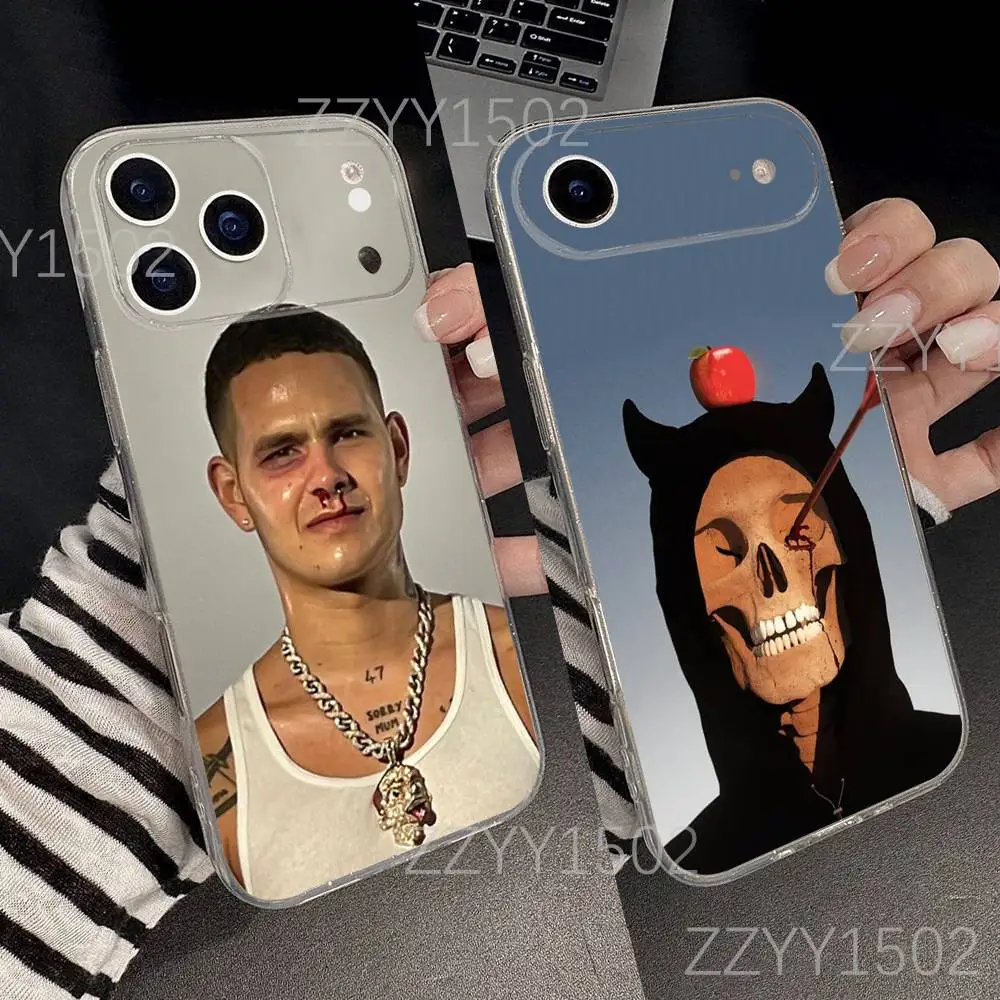 

Rapper S-Slowthai Phone Case For iPhone 17,16,15,14,13,12,11 Pro,Max,Plus,X,XS,XR,SE4,E Mini Transparent Soft