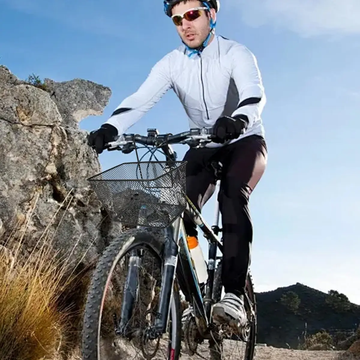 

Металлическая корзина для велосипеда AD10: передняя на руль, для покупок, для электровелосипедов, задняя на багажник, для активного отдыха