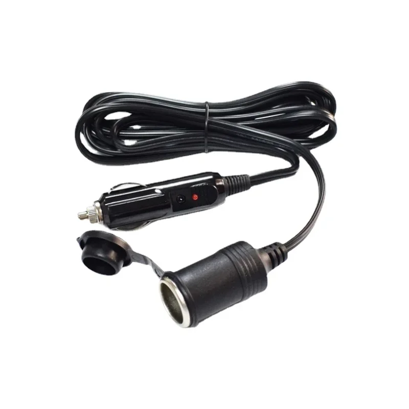

Pure Copper Thickened Cigarette Lighter Extension Cable with Dust Cap, Power Extension for 12V/24V Universal Car Chargers, 10A,