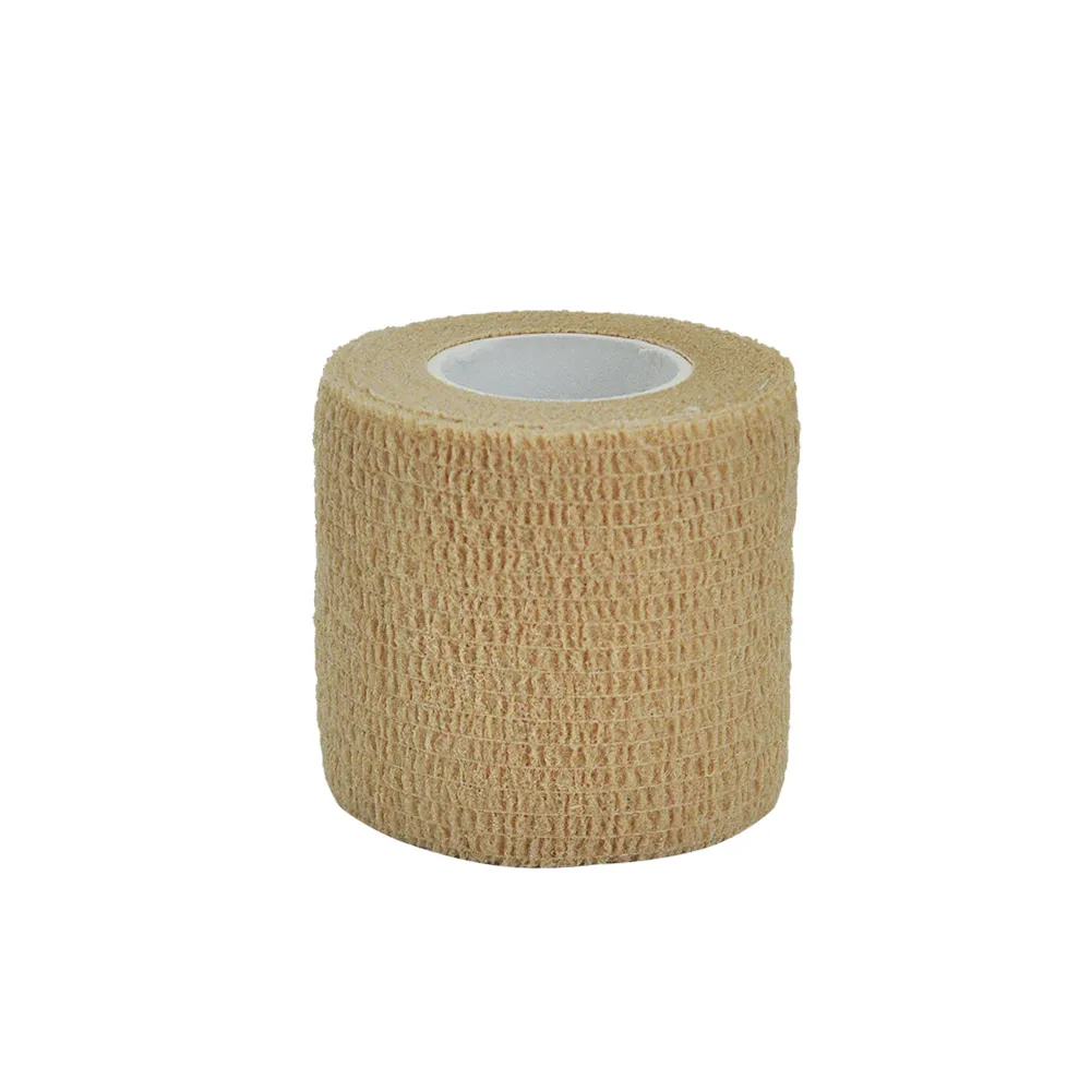 1/6/10 pcs Beige Gauze Medical Bandage Self-adhesive Breathable Elastic Bandages for Sports Fixing Finger Wrist Leg