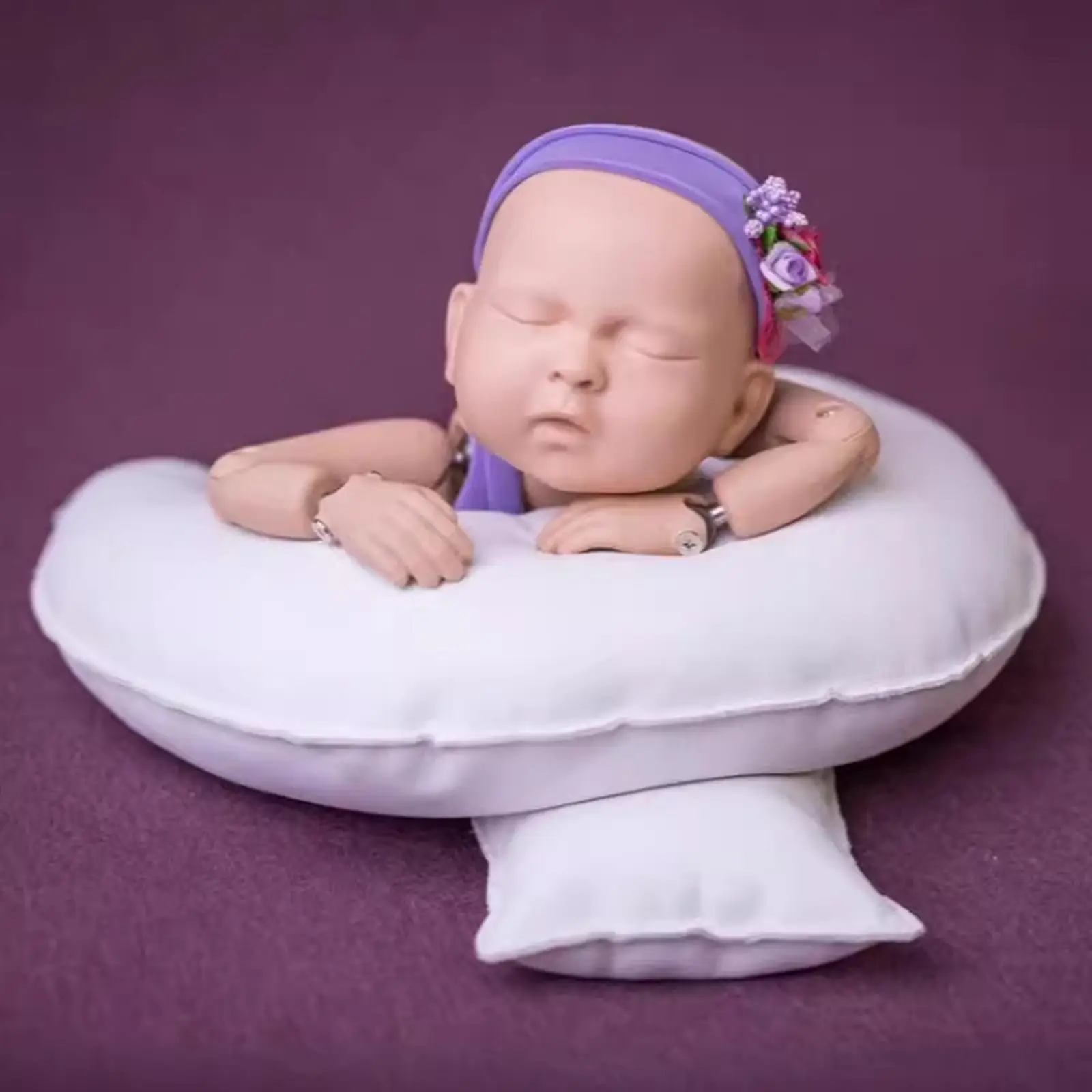 사진 촬영용 아기 베개 2개 전문가용 가정용 부드러운 성형 베개