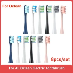 Replacement Heads For Oclean Flow/X/ X PRO/ Z1/ F1/ One/ Air 2 /SE Brush Heads Soft DuPont Sonic Toothbrush Vacuum Bristle