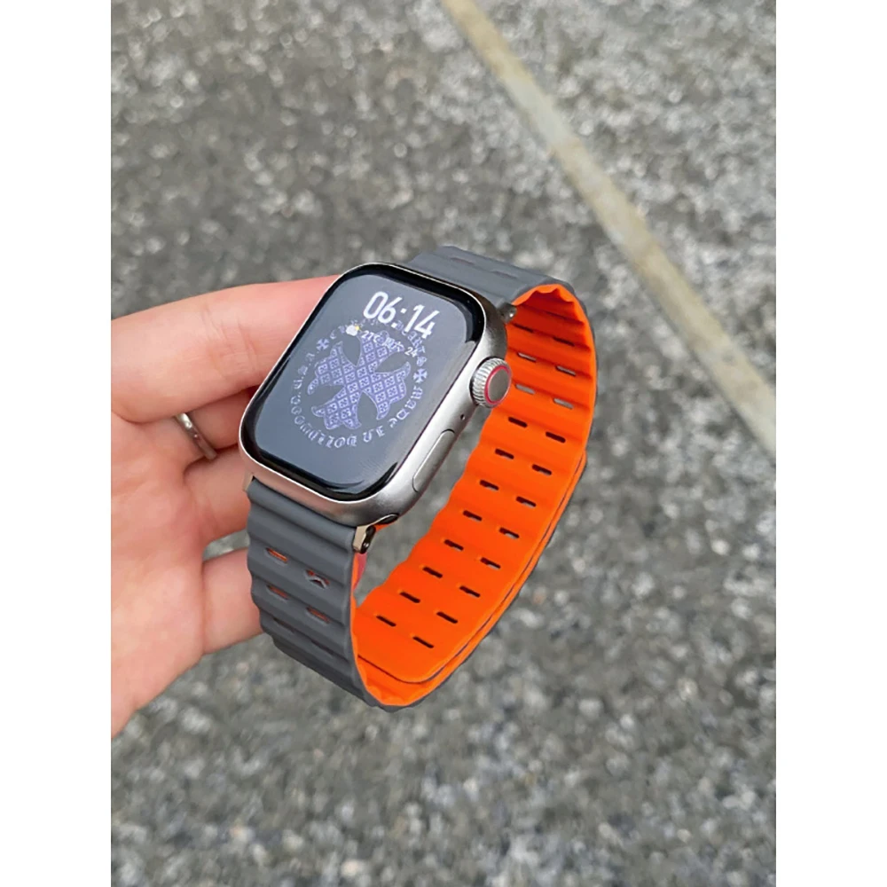 Silicone Watch Strap for Suunto vertical/Run/Race S Bands 22mm Wristband Belt for Suunto9 peak pro/Suunto5 peak Copper Bracelet