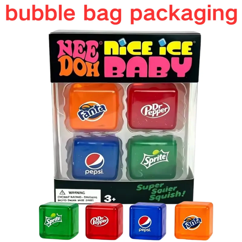 Schylling Nee Doh Nice Cube & Mini Cat & Soda Cube Weiche Sensorische Knautschblöcke Puzzle Spielzeug Stressabbau Kinder Souvenir Geschenk – Detail 12