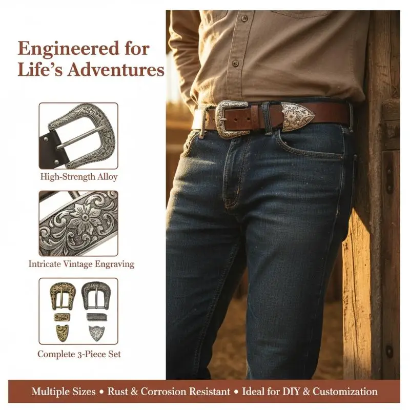 Vintage Hipsters Belt Buckle Metal Belt Buckle Western Fashionable Buckle