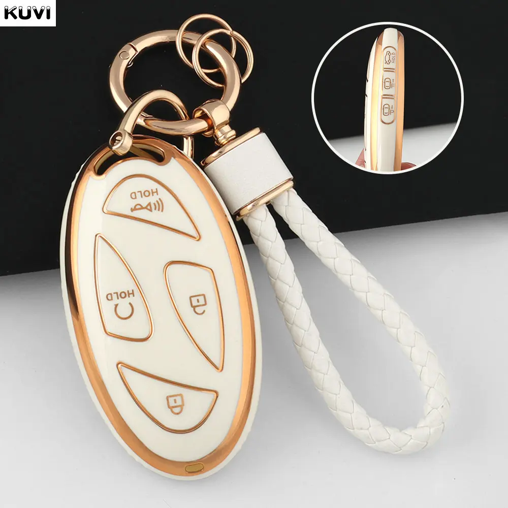 5 7 Buttons New TPU Car Remote Key Case Cover Shell For Xiandai IONIQ 6 New Grand Prix GN7 Kona Protected Holder Keyless Fob Bag