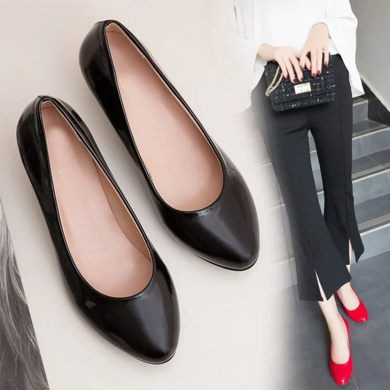 Female Pumps Nude Shallow Mouth Women Shoes Fashion Office Work Wedding Party Shoes Ladies Low Heel Shoes Woman Autumn Spring