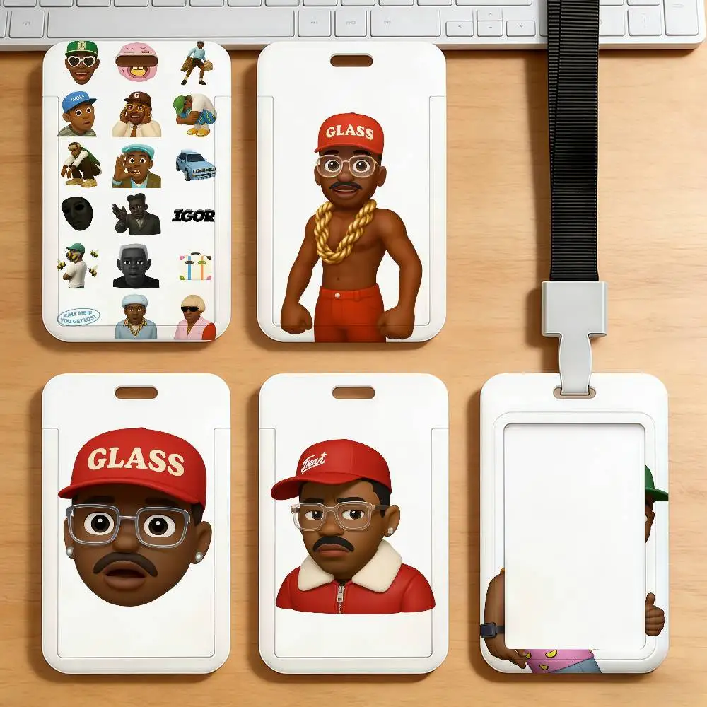 Rapper T-Tyler The C-Creator Music Card Holder Student Campus Meal Cards Public Transport Subway Cardcase
