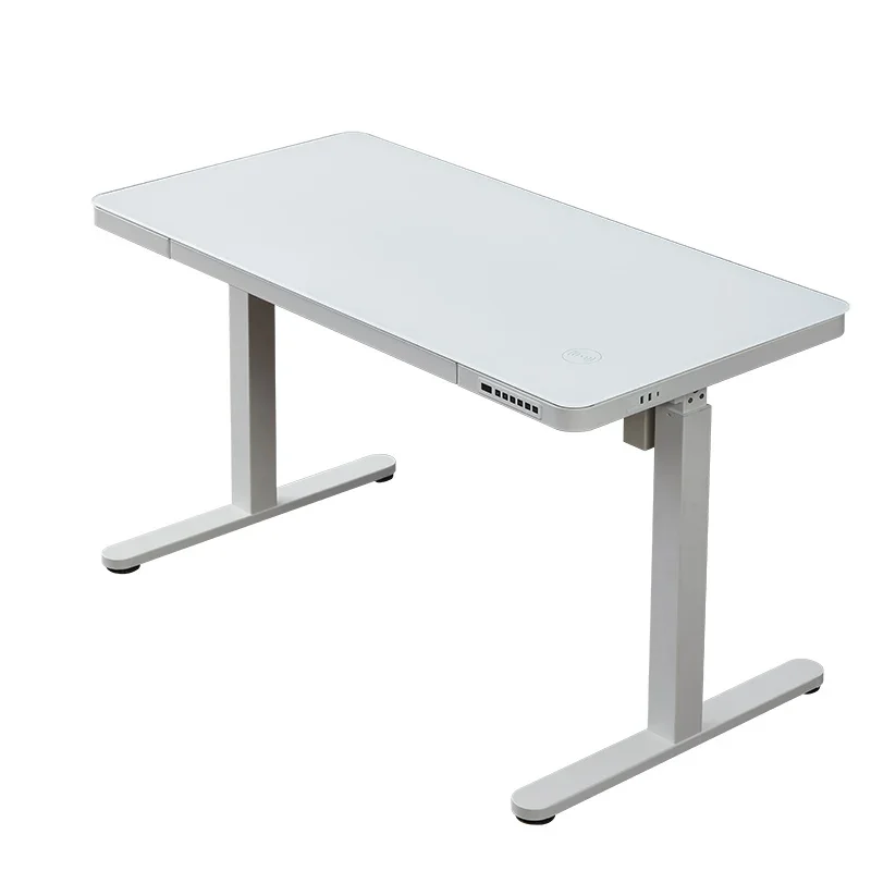 Electric Lifting Table Home Workbench Computer Desk Desk Study Table Office Desk Tempered Glass Gaming Table