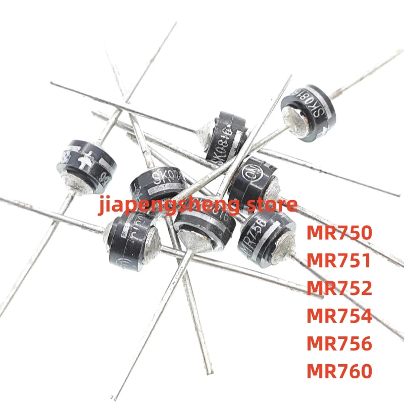 10PCS, MR760 rectifier diode car gauge high power MR751 MR750 MR754 MR756 MR750